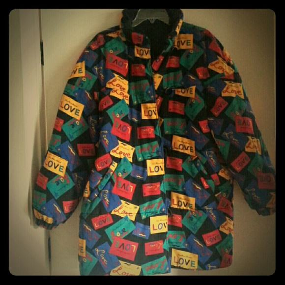 Vintage Yves Saint Laurent Puffy Winter Coat 80's