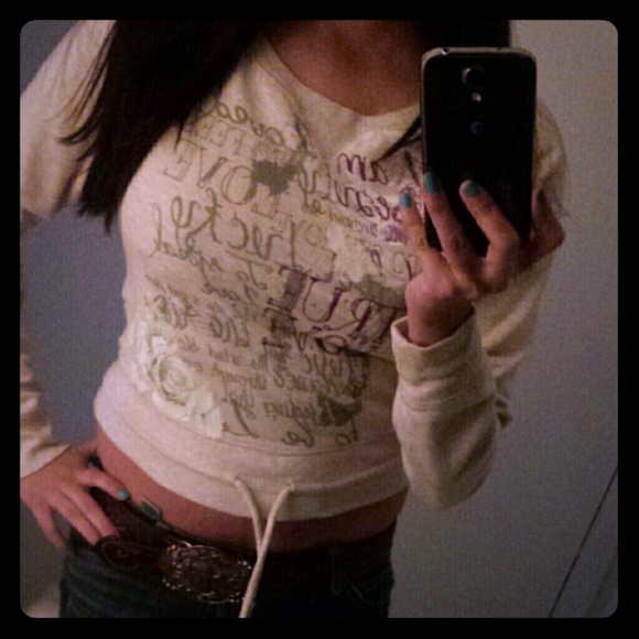 Long sleeve crop top