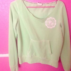 Victoria's Secret Pink like green sweatshirt