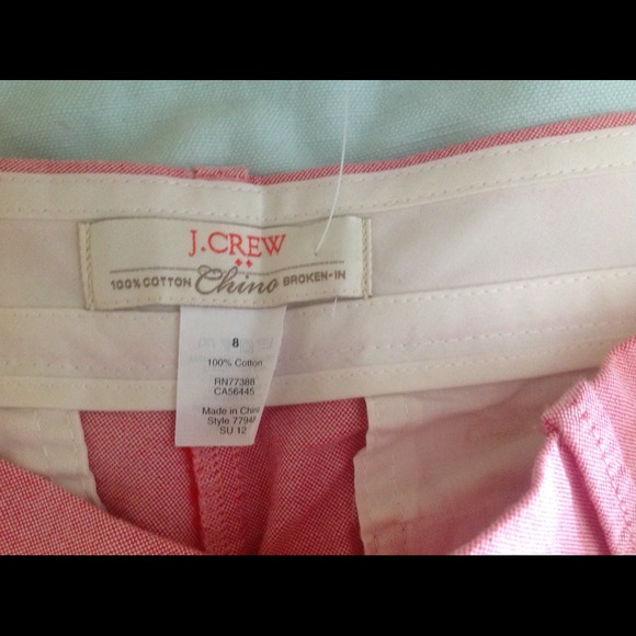 NWT Red J Crew Shorts - Picture 2 of 2