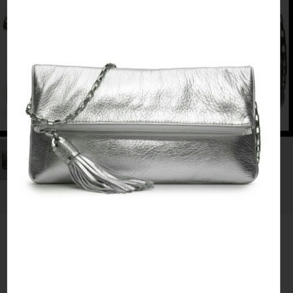 Michael Kors foldover silver bag - Picture 3 of 4