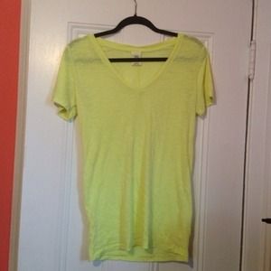 Pink Victoria's Secret yellow neon tshirt