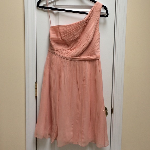 J. Crew Dresses & Skirts - One Shoulder Pink Jcrew Bridesmaid Dress