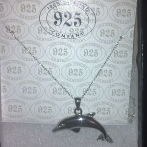 Silver dolphin necklace