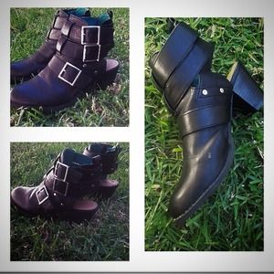 Pink and Pepper heel cutout bootie