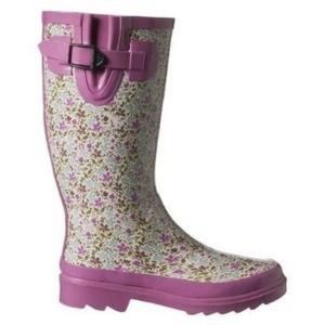 Floral Rain Boot