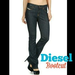 Diesel Dark Denim Bootcut Jeans