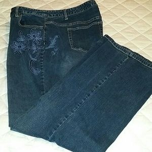 Cute embroidered jeans