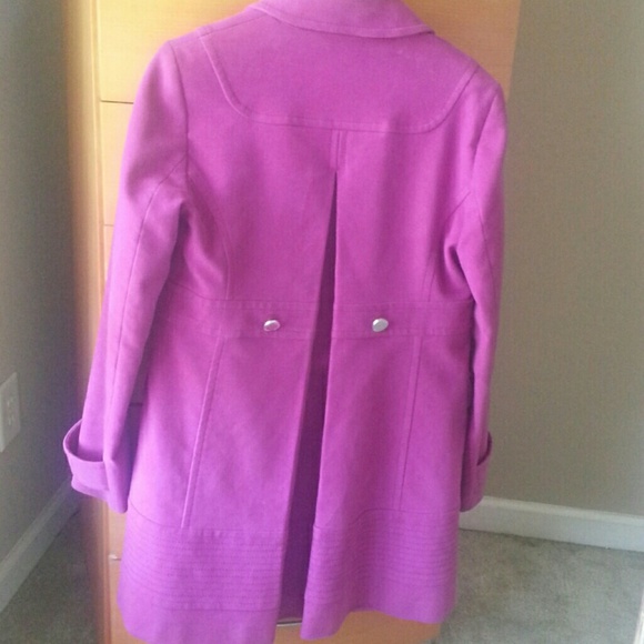 Karen Millen fuchsia military coat - Picture 4 of 4