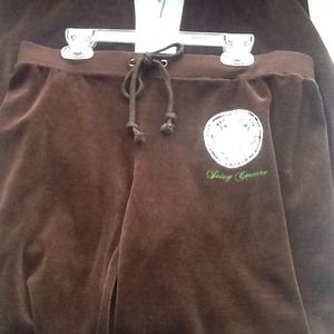 Reduced! Juicy Couture brown velour pants