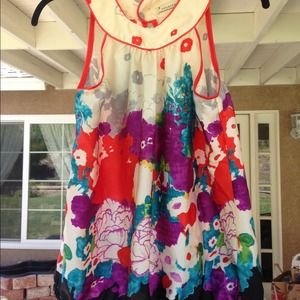 Colorful Floral Blouse