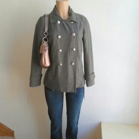 *BUNDLED* EZEKIEL GREY PEACOAT - Picture 2 of 4