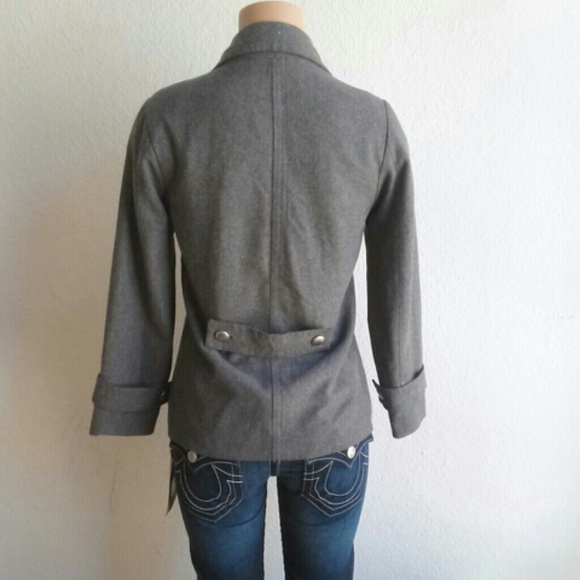 *BUNDLED* EZEKIEL GREY PEACOAT - Picture 3 of 4