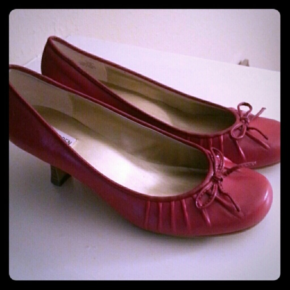 Red low heels