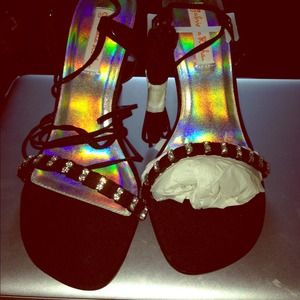 NWO Box ballerina sandal heels.