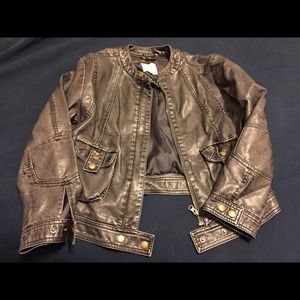 Urban Outfitters faux-leather jacket.