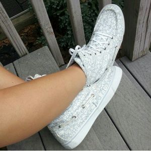 Light Lavender Sperry high tops