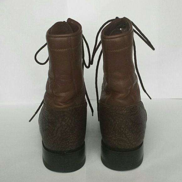 Zecuda laceup leather Combat Roper Boots - Picture 3 of 4