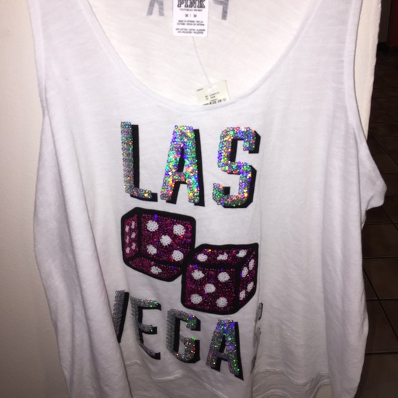 Victoria's Secret PINK Las Vegas medium bling tank