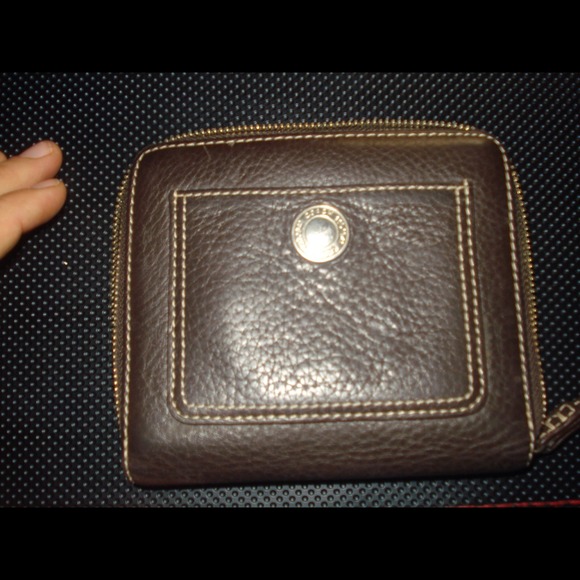 Brown square Coach wallet