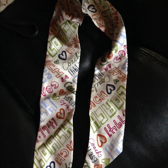 Coach graffiti scarf