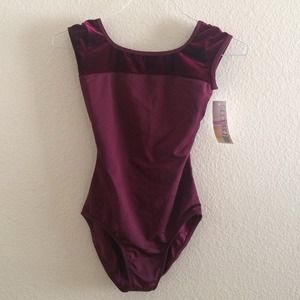 NWT Velvet Neck Body Suit