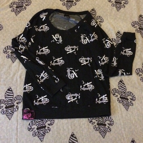 Fox black logo sweatshirt