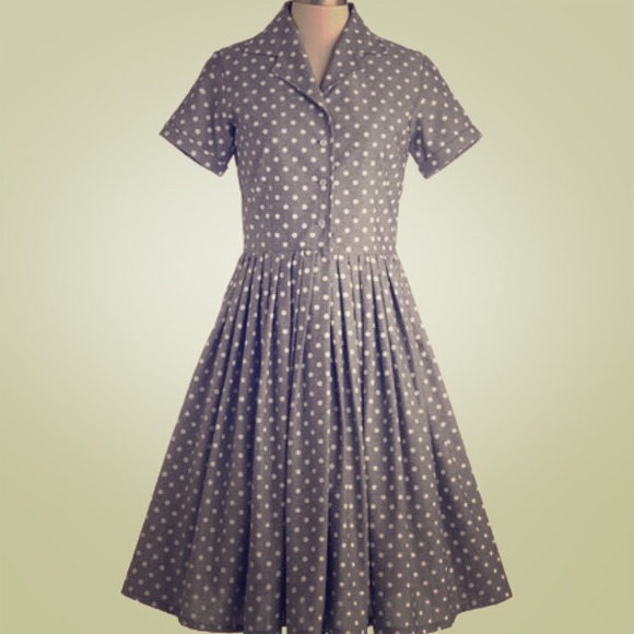 Modcloth "Mod Of Approval Dress In Polka Dots"-NEW