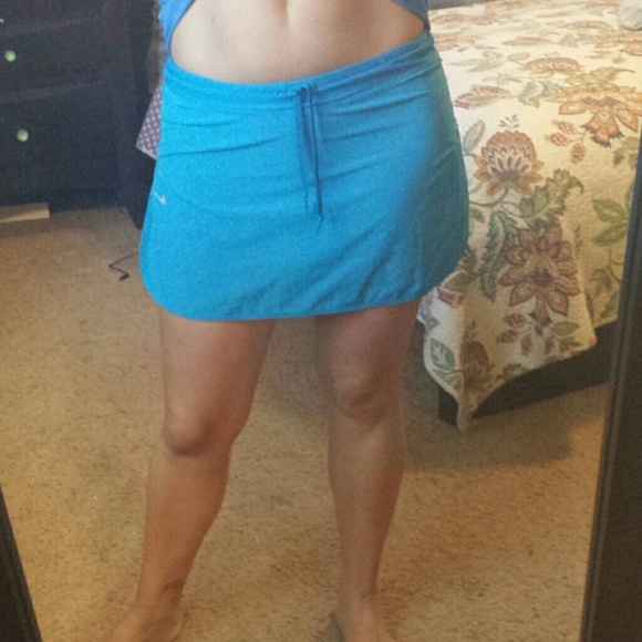 Turquoise nike tennis skirt