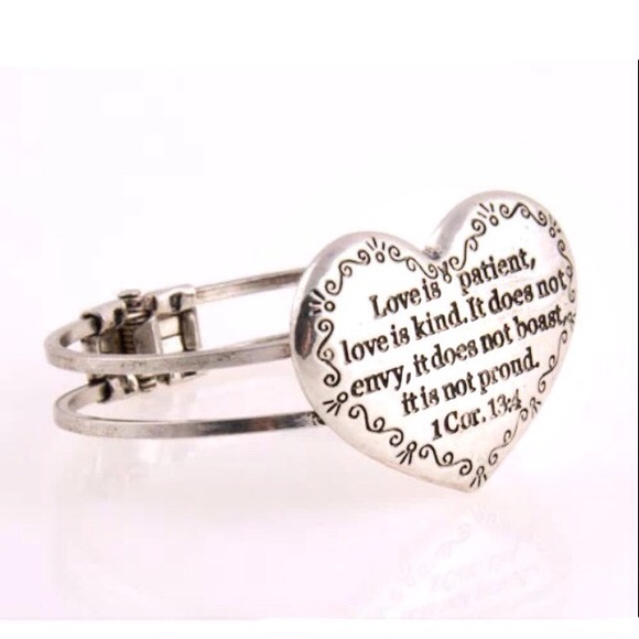 "Love is kind" Cuff Bracelet