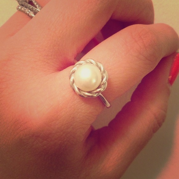 Sterling Silver 925 Freshwater Pearl Ring