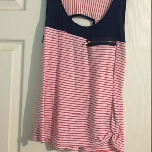 Cute red white and blue tank