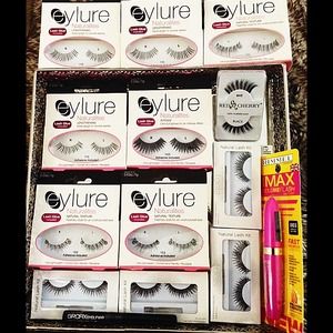 Red Cherry Eylure Eyelashes Eyeliner Mascara 14pc