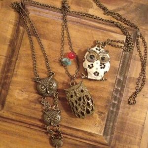 Owl necklaces