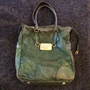Marc by Marc Jacobs forest green leather handbag