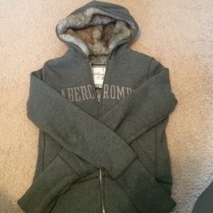 Abercrombie and Fitch fur lined hoodie