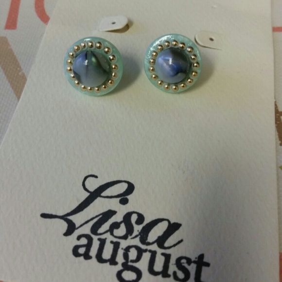Multi turquoise acrylic studs