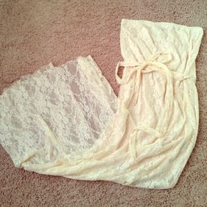 white lace maxi dress