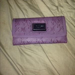Purple GUESS wallet