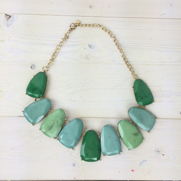 Jewelry - Green Ombré Bib Necklace Jewelry - Green Ombré Bib Necklace
