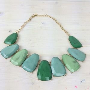 Jewelry - Green Ombré Bib Necklace Jewelry - Green Ombré Bib Necklace