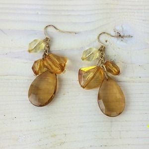 Jewelry - Amber Jeweled Statement Necklace & Earrings Jewelry - Amber Jeweled Statement Necklace & Earrings