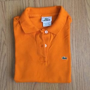 Pumpkin Orange Lacoste Polo