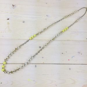 LOFT Jewelry - Long Necklace with Neon, White & Iridescent Beads LOFT Jewelry - Long Necklace with Neon, White & Iridescent Beads