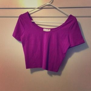 Forever 21 purple crop top