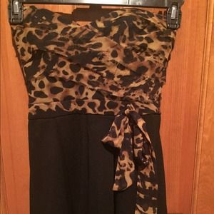 Strapless short jumpsuit