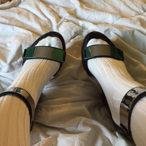 Jeffrey Campbell metal plated heels tilda - Picture 3 of 4