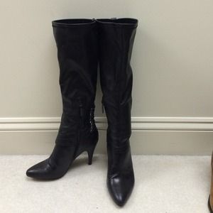 Nine West tall sexy black boots