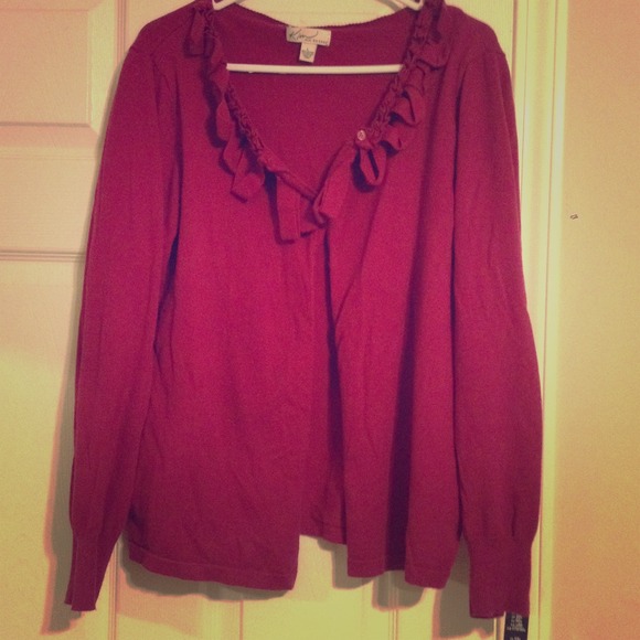 Plum cardigan