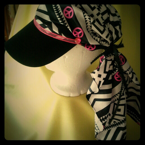 Custom Designed Bandana/hat,one-of-a-kind.